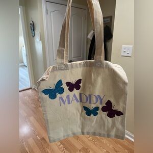 Tote bag with butterflies